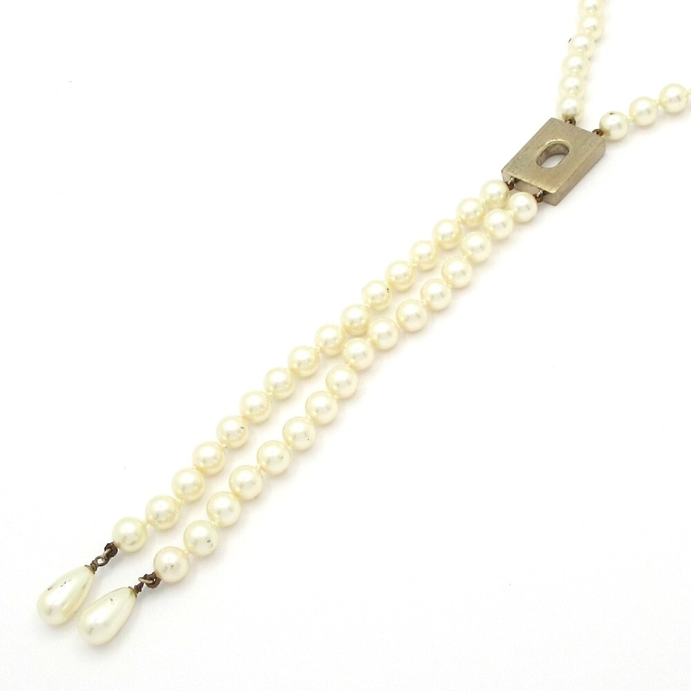 Chanel Coco Necklace Faux Pearl Hardware - Picture 3 of 7